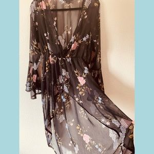 Fashion to Figure sheer floral duster